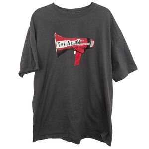 Vintage 2006 The Alarm Under Attack Tour T Shirt XL Saturday Gigs Megaphone Y2K